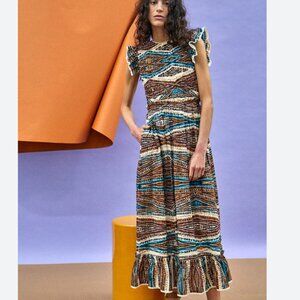 Hunter Bell Hayward Dress in Zig Zag Size Medium EUC